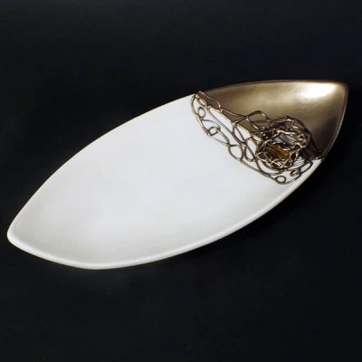 CER-PODSTAWKA STROIK ŁÓDKA DUŻA *1/2 ZŁOTO* C-260-1/2Z