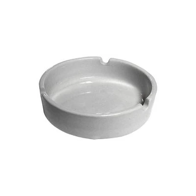 POPIELNICZKA SZKLANA POPIELNICA BIAŁA KLASYCZNA GRUBE SZKŁO fi10cm