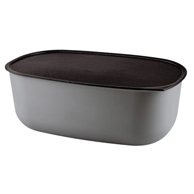 PRACTIC-POJEMNIK NA PIECZYWO SZARY/POKRYWA CZARNA