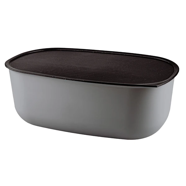 PRACTIC-POJEMNIK NA PIECZYWO SZARY/POKRYWA CZARNA