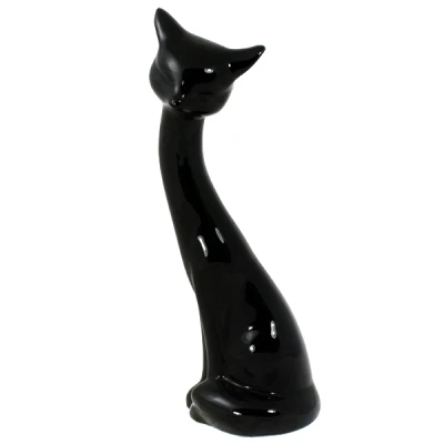 CER-KOT LISEK MAŁY *SZKLIWO CZARNE* C-783SZK