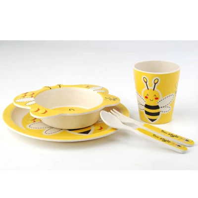 MON-ZESTAW NACZYŃ BAMBUSOWYCH 5-EL PSZCZÓŁKA DLA DZIECI 2349