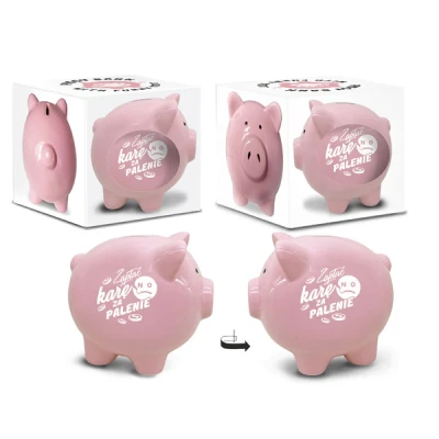 BG-SKARBONKA ŚWINKA DUŻA *ZAPŁAĆ KARĘ ZA PALENIE*