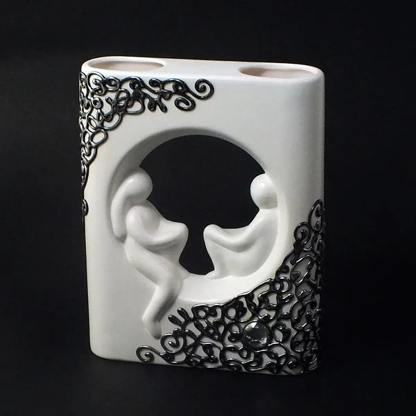 CER-AKT PARA W KOLE *DECOR SREBRO* C-689DS