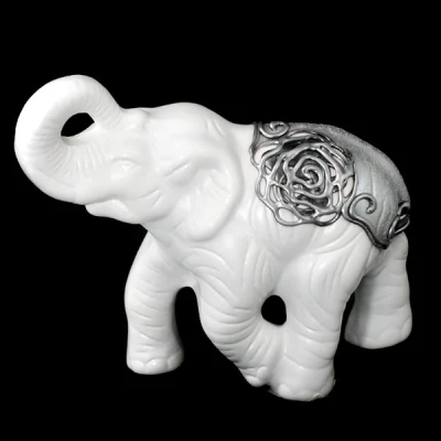 CERKAM-SŁOŃ BIEGNĄCY DUŻY *1/2 RÓŻA-BIAŁY* C-148/2R