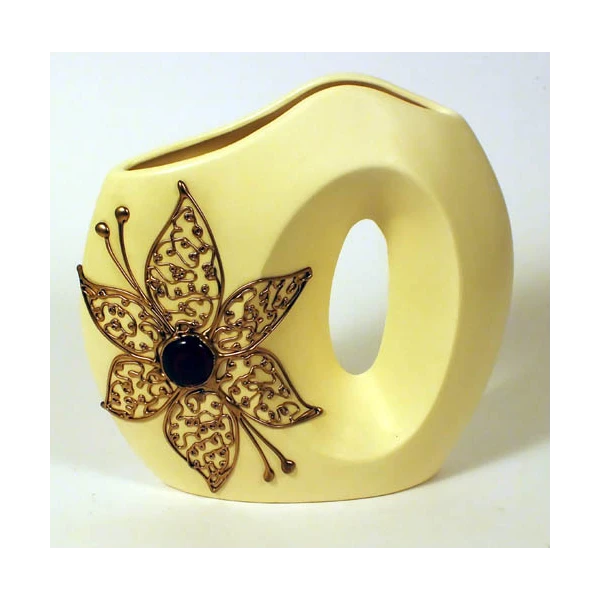 CERKAM-WAZON MAŁY PŁASKI Z OTWOREM C-366D