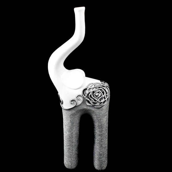 CER-SŁOŃ MODERN CHUDY MAŁY *1/2 RÓŻA-BIAŁY* C-336-1/2R