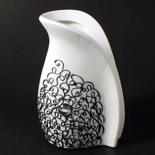 CER-WAZON DZBAN WYSOKI *DECOR SREBRO* C-384DS