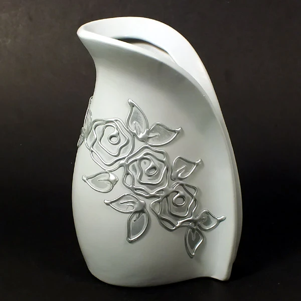 CER-WAZON DZBAN WYSOKI *DECOR SZARY RÓŻA* C-384DSZ