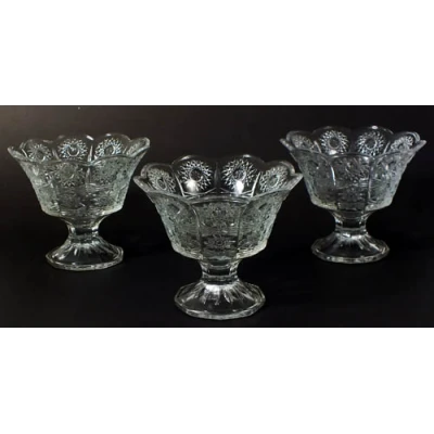 MMG-KPL. 3-SALATEREK SZKLANYCH NA NODZE OKRĄGŁE W0063