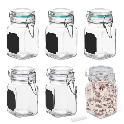 TAD-ZESTAW 6 SŁOIKÓW 250ML + 12 ETYKIET KREDOWYCH + 1 KREDA