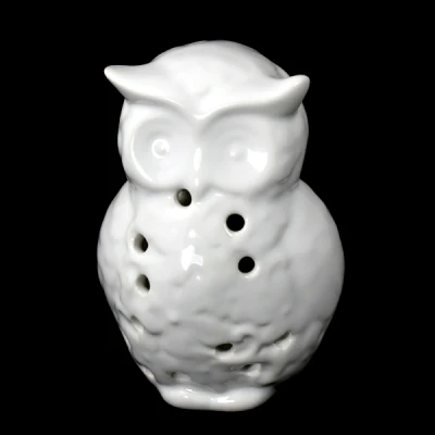 CER-SOWA AŻUROWA *SZKLIWO BIAŁE* C-595SZB