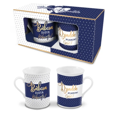 CF-KPL. 2 KUBKÓW 290 *BABCIA ZŁOTA KOBIETA/DZIADEK WYJĄTKOWY GOŚĆ*