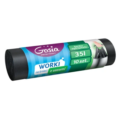 PL-WORKI NA ŚMIECI Z USZAMI LDPE 35L A'14 4340