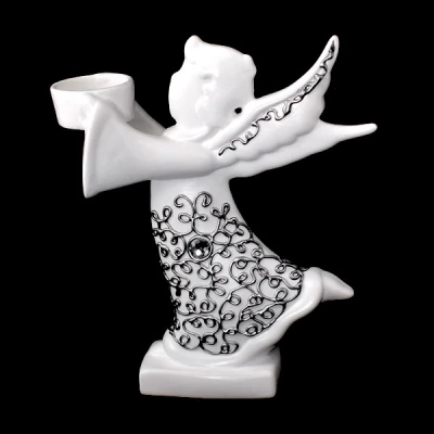 CER-ANIOŁ W BIEGU MAŁY *DECOR SREBRO* C-700DS