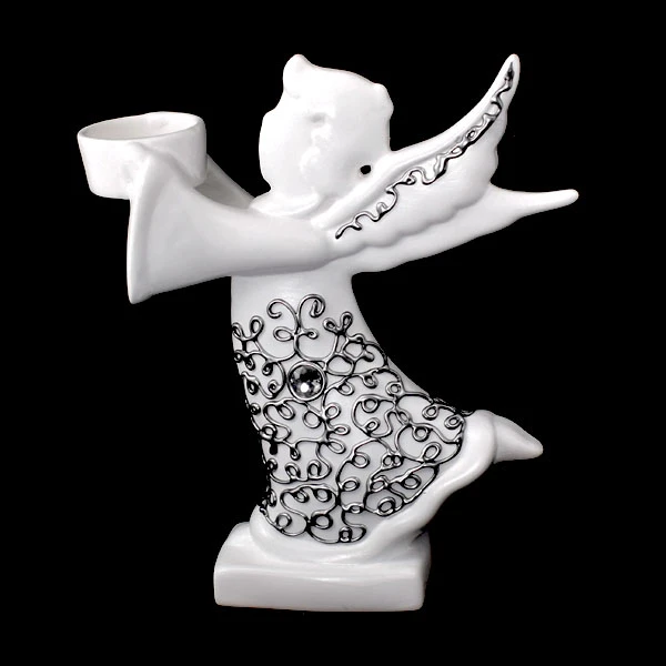 CER-ANIOŁ W BIEGU MAŁY *DECOR SREBRO* C-700DS