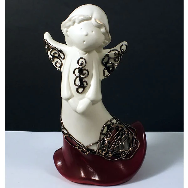 CERKAM-ANIOŁ CYPISEK BEZ GWIAZDEK DEKOR 1/2 MACHOŃ C-481DM