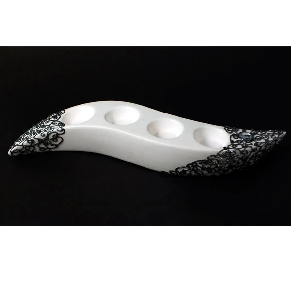 CERKAM-ŚWIECZNIK IV ADW. *DECOR SREBRO* C-168DS