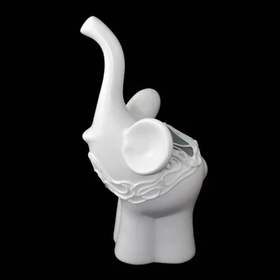 CER-SŁOŃ PLASTUŚ DUŻY *WITRAŻ-BIAŁY* C-555W