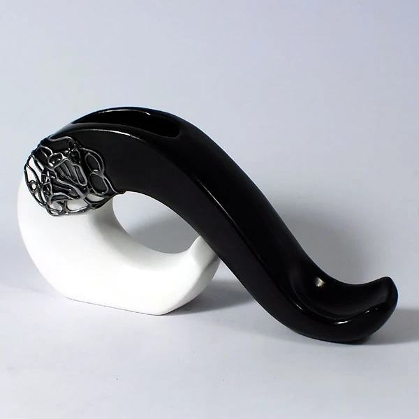 CER-ŚWIECZNIK/STROIK NUTA *DECOR CZARNY* C-182DCZ