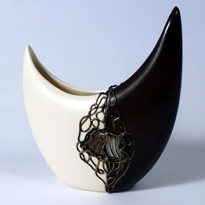 CER-WAZON KSIĘŻYC BEZ DZIUR *DECOR1/2 VENGE/BRĄZ* 1/2-C-398DV/BR