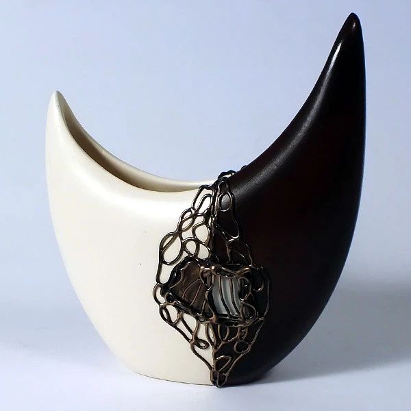 CER-WAZON KSIĘŻYC BEZ DZIUR *DECOR1/2 VENGE/BRĄZ* 1/2-C-398DV/BR