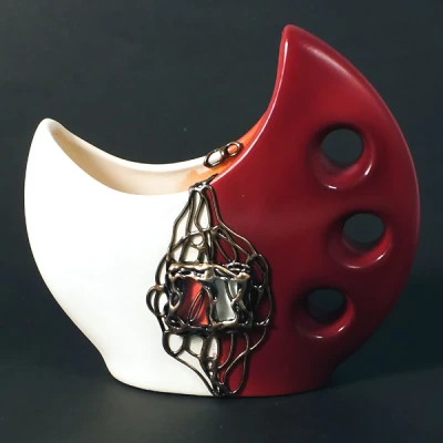 CER-WAZON KSIĘŻYC MAŁY *DECOR MAHOŃ* C-316DM