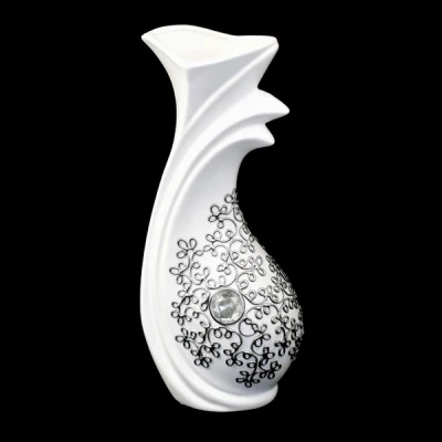 CER-WAZON PIÓRKO DUŻY DECOR SREBROC-681DS