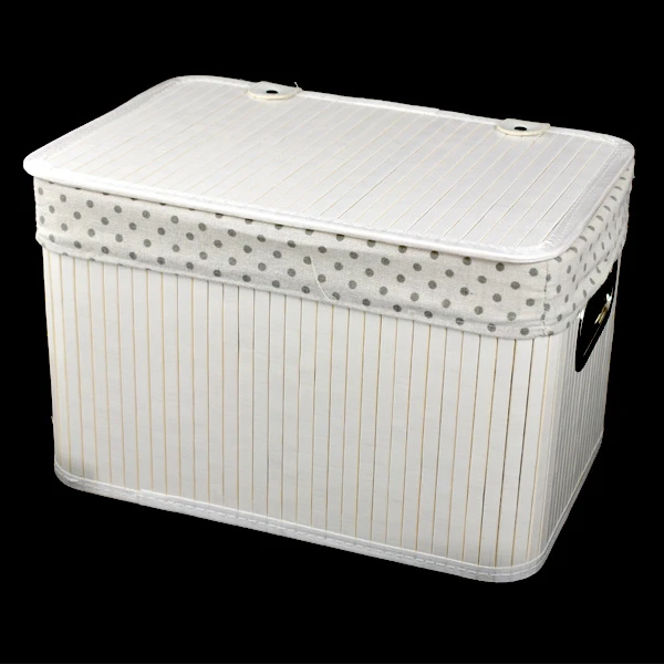 DM-KOSZ WIKLINOWY PROSTOKĄTNY WYŚCIELANY Z/P *M* H22 25X36 YD18432/M BIAŁY