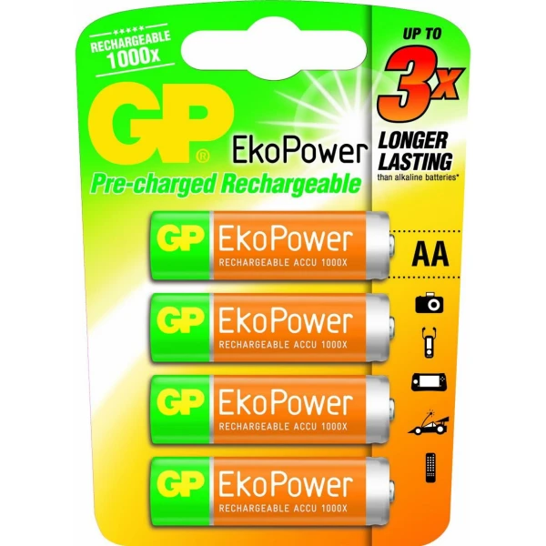GP-KPL.4 AKU. *EKOPOWER* 1000 mAh 100AA