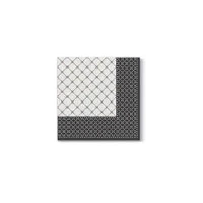 PAW-SERWETKI AIRLAID 40*40 *SUBTLE GRID* CZARNY /50/
