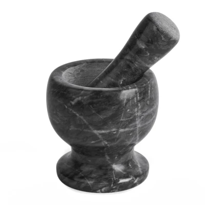 TAD-MOŹDZIERZ MARMUROWY 10,5X10,5CM CZARNY XMPM105HR