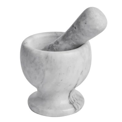 TAD-MOŹDZIERZ MARMUROWY 10,5X10,5CM SZARY XMPM105Y