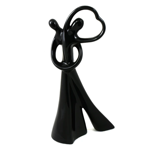 CER-AKT PARA SERCE Z RĄK* DEKOR SZKLIWO CZARNE* C-961SZK