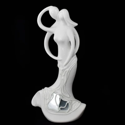 CER-AKT PARA W OBJĘCIACH *DECOR WITRAŻ BIAŁY* C-671W