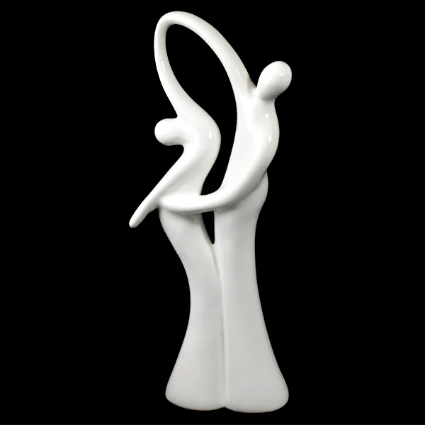 CER-AKT TANIEC DUŻY *SZKLIWO BIAŁE* C-548SZB