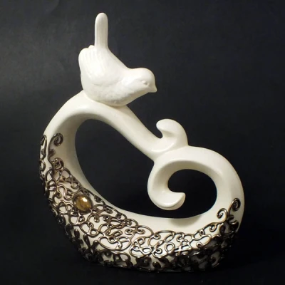 CER-STROIK Z PTAKIEM *DECOR ZŁOTO* C-544DZ