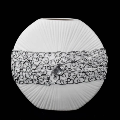 CER-WAZON SŁOŃCE MALY *DEKOR SREBRO* C-533DS