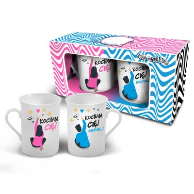 CF-ZESTAW 2-KUBKÓW *KOCHAM CIĘ*