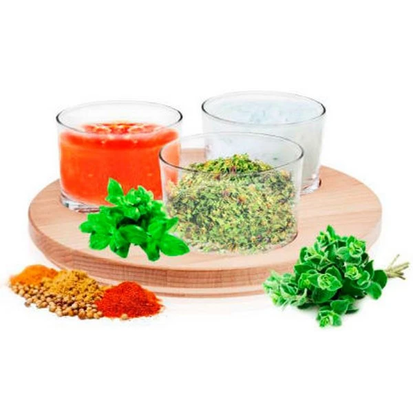 GLASMARK-SALATERKI 3 SZT. NA DESCE OKRĄGŁEJ 27,5