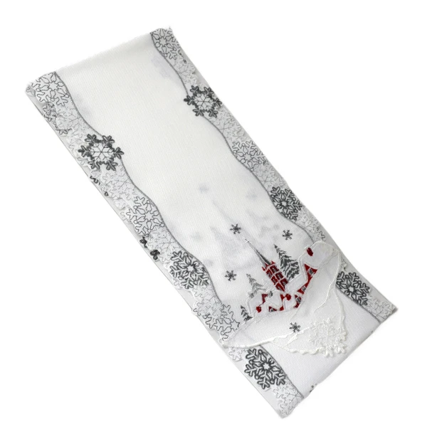 MESA-BIEŻNIK ŚWIĄTECZNY 20*160 SREBRNY 505