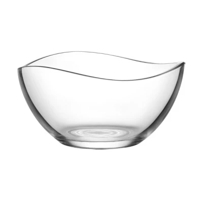 SALATERKA SZKLANA PRZEZROCZYSTA NA SAŁATKĘ KWADRATOWA KOMPLET 2 szt. 17cm