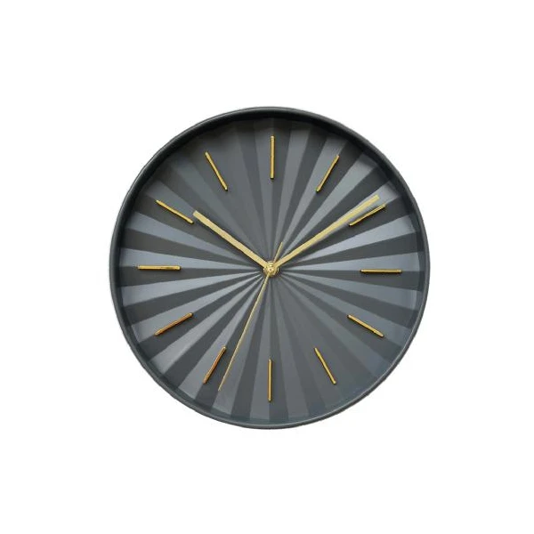 AS-ZEGAR ŚCIENNY 28CM SZARY