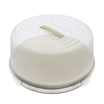 POJEMNIK NA CIASTO PLASTIKOWY OKRĄGŁY Z UCHWYTEM fi35 cm