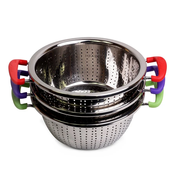 CEDZAK GŁĘBOKI 24CM Z RĄCZKAMI SILIKONOWYMI 4358