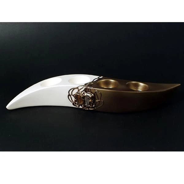 CERKAM-ŚWIECZNIK IV ADW. *DECOR 1/2 ZŁOTO* C-168-1/2Z