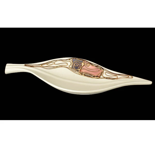 CER-LIŚĆ DUŻY *WITRAŻ-KREM* C-258W