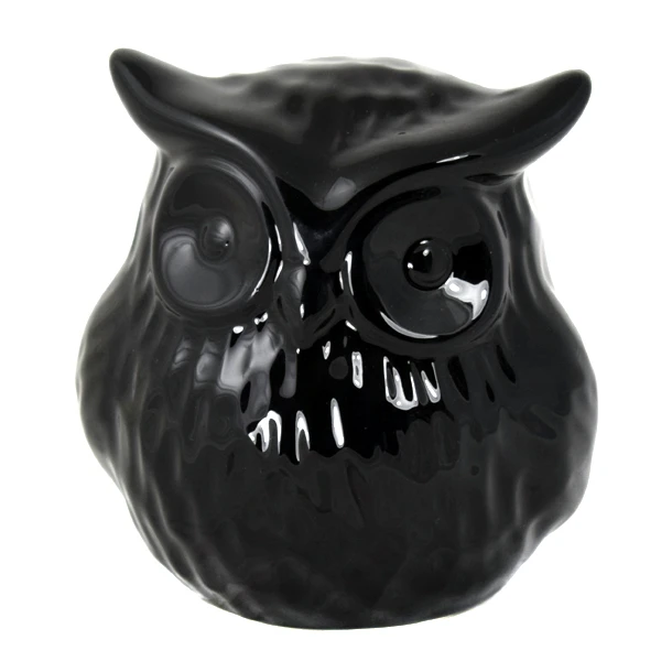 CER-SOWA FUTERKO DUŻA *SZKLIWO CZARNE* C-1065SZK