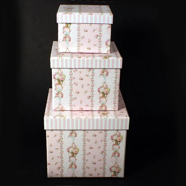 GARDEN-KPL. 3 PUDEŁEK KWADRATOWYCH *H5011R2-C413*