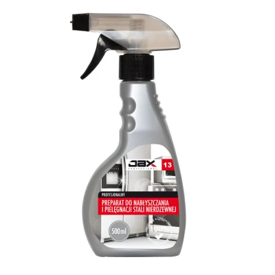 JAX-13 PROFESJONALNY PREPARAT DO NABŁYSZCZANIA I PIELĘGNACJI STALI NIERDZEWNEJ *JAX PROFESSIONAL* 500ML